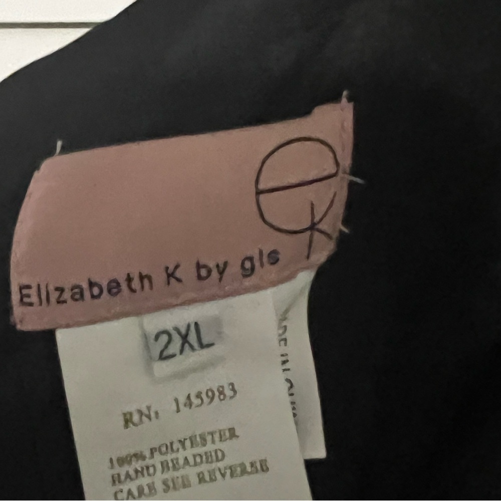Black shimmer maxi dress. - Picture 3 of 3